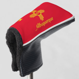 Funda Para Palo De Golf Bandera de la ciudad de Albuquerque