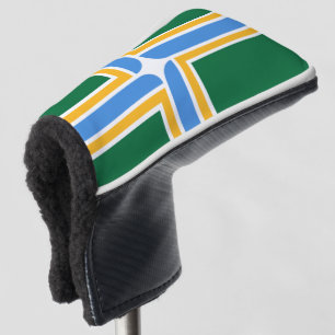 Funda Para Palo De Golf Bandera de la ciudad de Portland