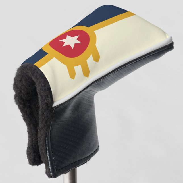 Funda Para Palo De Golf Bandera de la ciudad de Tulsa (Anverso 3/4)