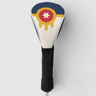 Funda Para Palo De Golf Bandera de la ciudad de Tulsa, estado de Oklahoma
