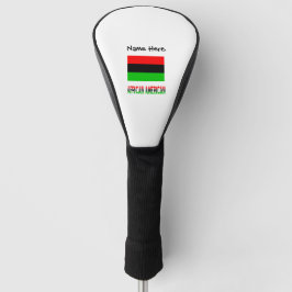 Funda Para Palo De Golf Bandera de la diáspora africana afroamericana pers