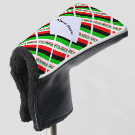 Funda Para Palo De Golf Bandera de la Diáspora Afroamericana Personalizada