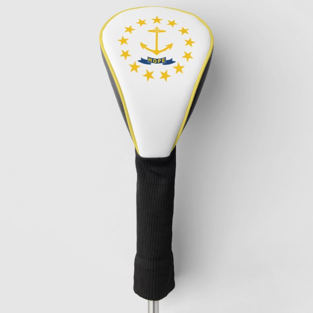Funda Para Palo De Golf Bandera de la isla Rhode (Anverso)