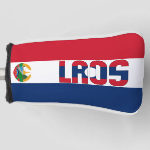 Funda Para Palo De Golf Bandera de Laos espléndido patriótico