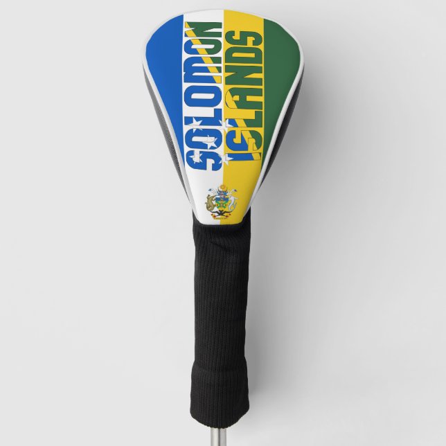Funda Para Palo De Golf Bandera de las Islas Salomón Gorgeo Patriótico (Anverso)