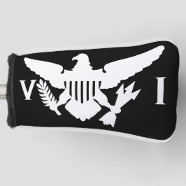Funda Para Palo De Golf Bandera de las Islas Vírgenes de Estados Unidos, b