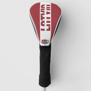 Funda Para Palo De Golf Bandera de Letonia espléndida patriótica
