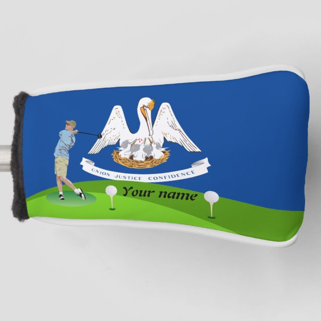 Funda Para Palo De Golf Bandera de Luisiana (Anverso)