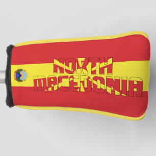Funda Para Palo De Golf Bandera de Macedonia del Norte Gorgoso cabeza de g