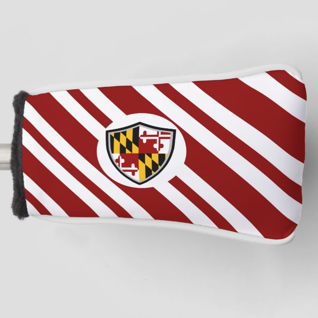Funda Para Palo De Golf Bandera de Maryland (Anverso)