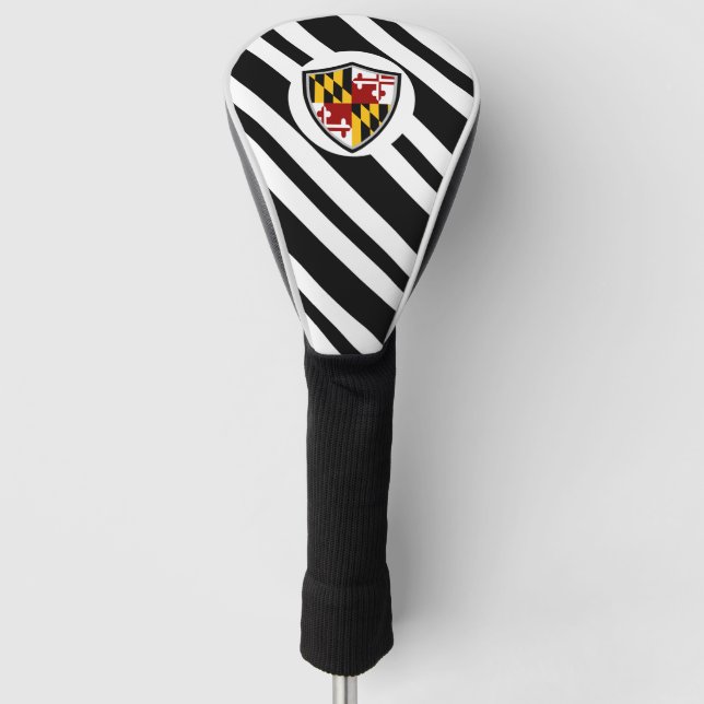 Funda Para Palo De Golf Bandera de Maryland (Anverso)