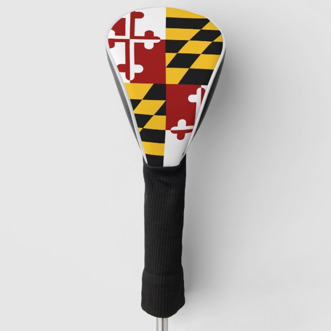 Funda Para Palo De Golf Bandera de Maryland (Anverso)