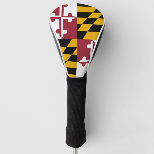 Funda Para Palo De Golf Bandera de Maryland (Anverso)
