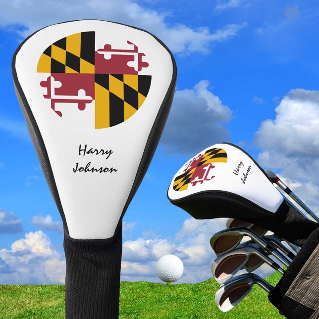 Funda Para Palo De Golf Bandera de Maryland y clubes de golf monogramados  (Subido por el creador)