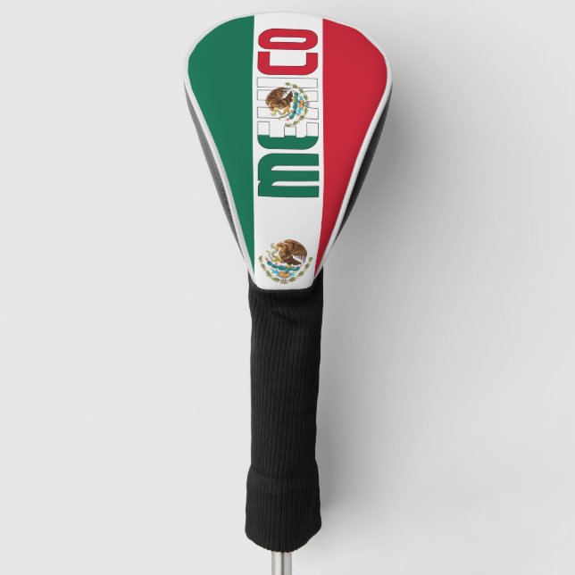 Funda Para Palo De Golf Bandera de México magnífico patriótico (Anverso)