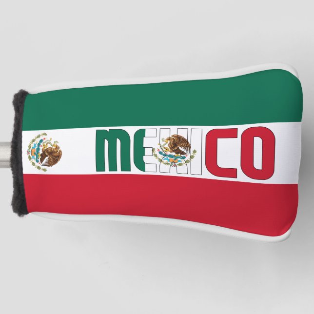 Funda Para Palo De Golf Bandera de México magnífico patriótico (Anverso)