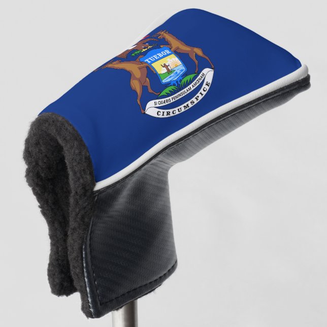Funda Para Palo De Golf Bandera de Michigan (Anverso 3/4)