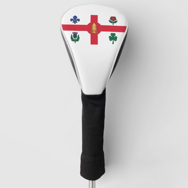 Funda Para Palo De Golf Bandera de Montreal, Quebec (Anverso)