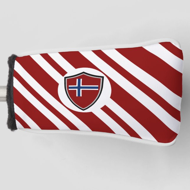 Funda Para Palo De Golf Bandera de Noruega (Anverso)