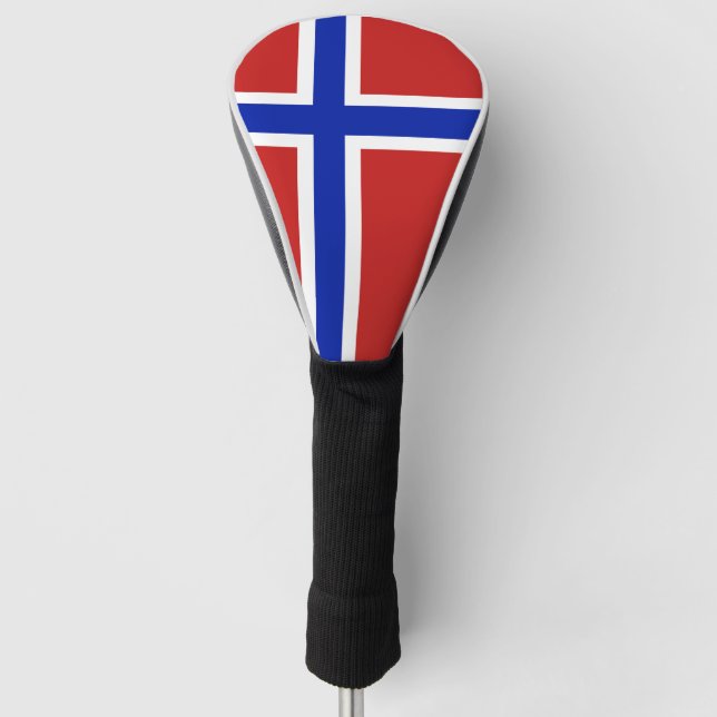 Funda Para Palo De Golf Bandera de Noruega Escandinavia (Anverso)