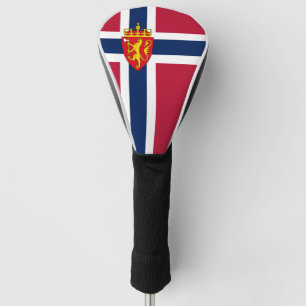 Funda Para Palo De Golf Bandera de Noruega/ Escudo de Armas