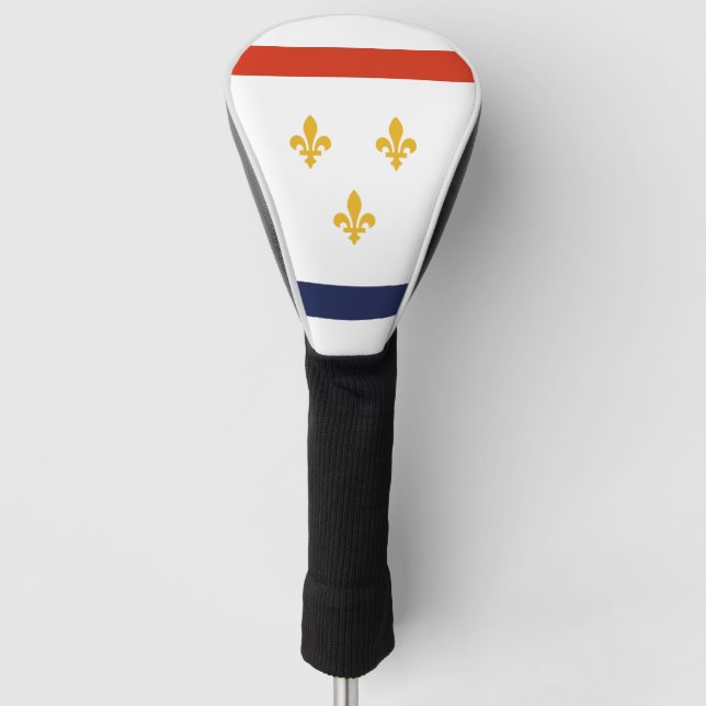 Funda Para Palo De Golf Bandera de Nueva Orleans (Anverso)