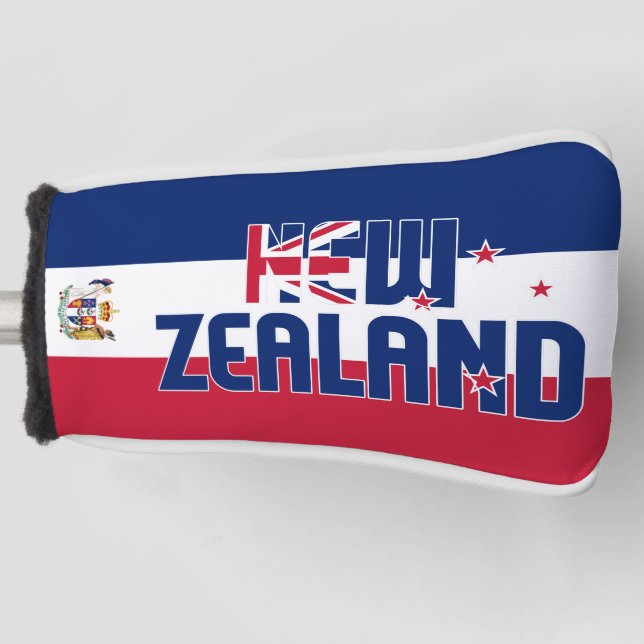 Funda Para Palo De Golf Bandera de Nueva Zelanda Gorgeous Patriotic Golf H (Anverso)