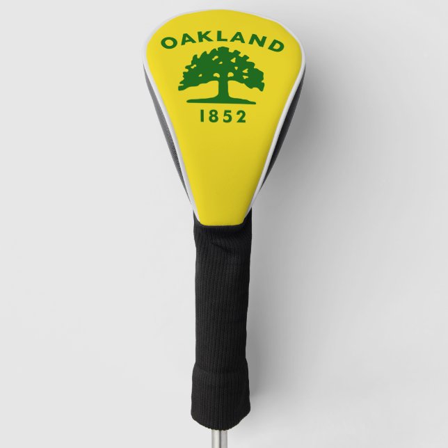 Funda Para Palo De Golf Bandera de Oakland, California (Anverso)