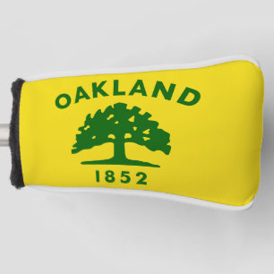 Funda Para Palo De Golf Bandera de Oakland, cubierta de cabeza de golf de