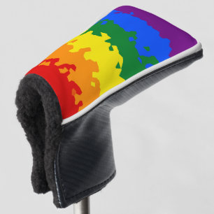 Funda Para Palo De Golf Bandera de orgullo gay arcoíris abstracto boho fun