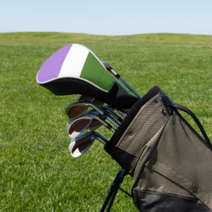 Funda Para Palo De Golf Bandera de orgullo genderqueer de SlipperyJoe lava
