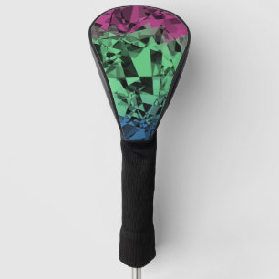Funda Para Palo De Golf Bandera de orgullo polissexual groovy ecléctica re