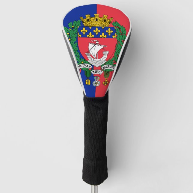 Funda Para Palo De Golf Bandera de París, Francia (Anverso)