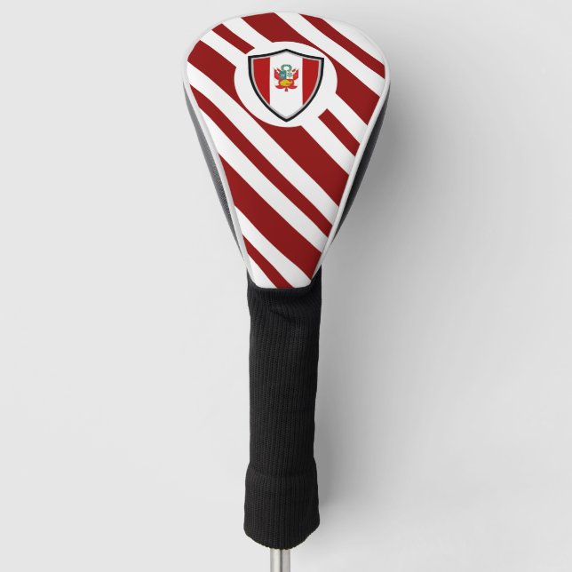 Funda Para Palo De Golf Bandera de Perú (Anverso)