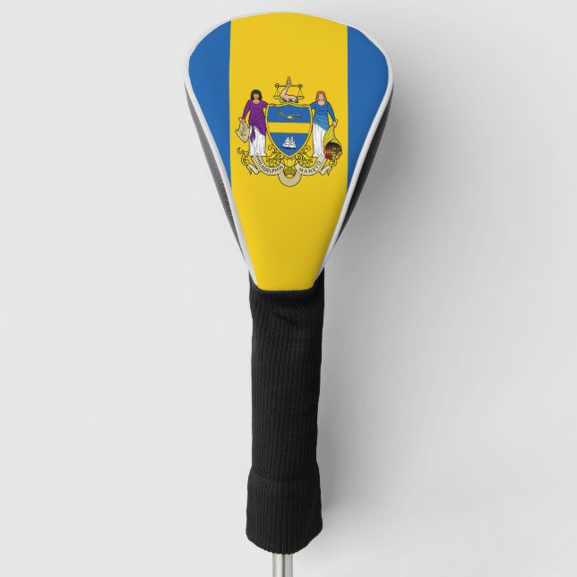 Funda Para Palo De Golf Bandera de Philadelphia, Pennsylvania (Anverso)