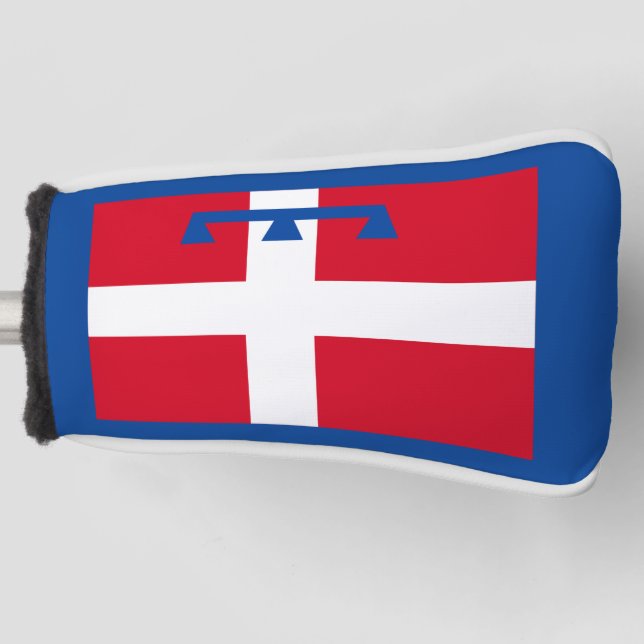Funda Para Palo De Golf Bandera de Piemonte (Italia) (Anverso)
