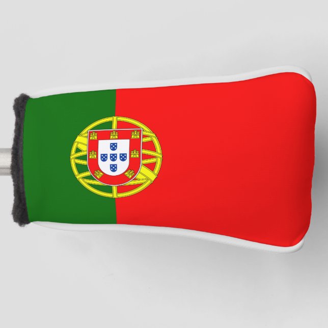 Funda Para Palo De Golf Bandera de Portugal (Anverso)