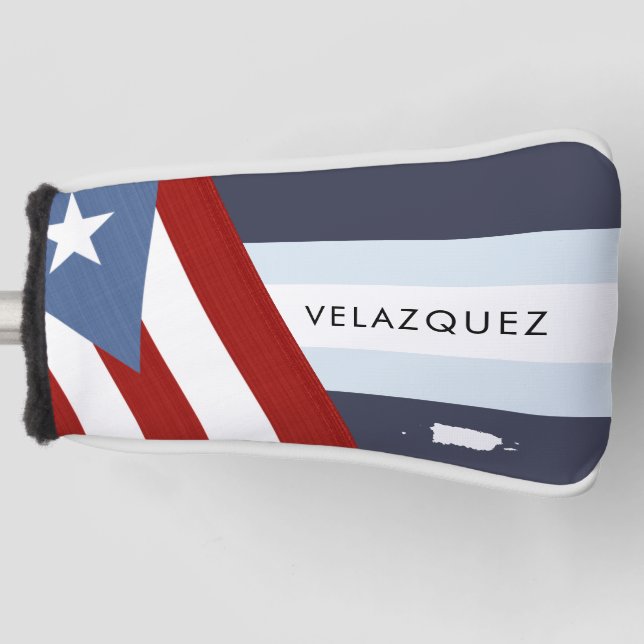 Funda Para Palo De Golf Bandera de Puerto Rico (Anverso)