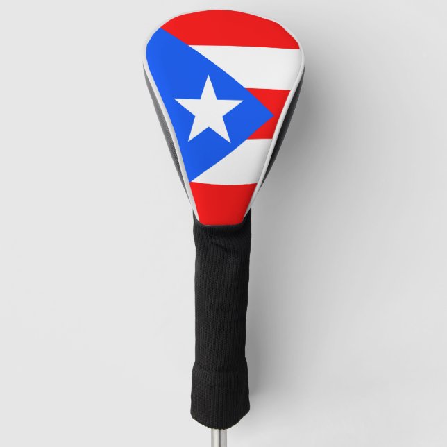 Funda Para Palo De Golf Bandera de Puerto Rico (Anverso)