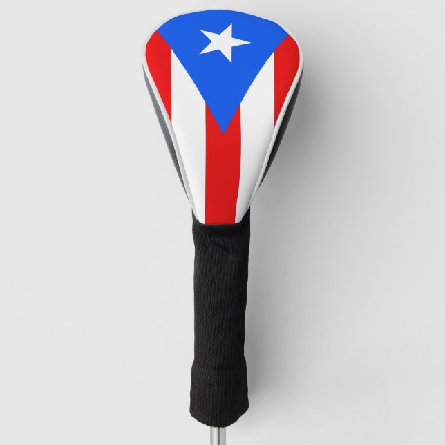 Funda Para Palo De Golf Bandera de Puerto Rico (Anverso)
