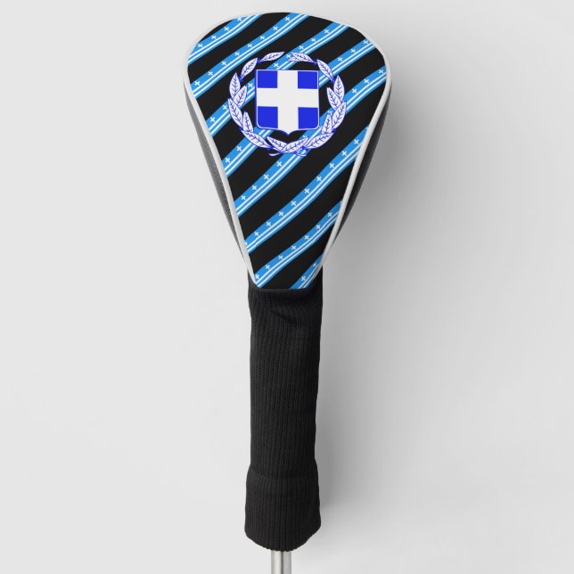 Funda Para Palo De Golf Bandera de rayas griegas (Anverso)