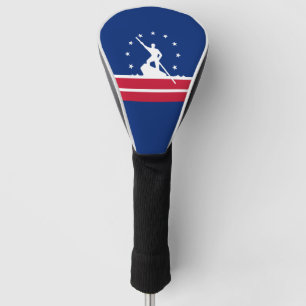 Funda Para Palo De Golf Bandera de Richmond, cubierta del cabezal de golf