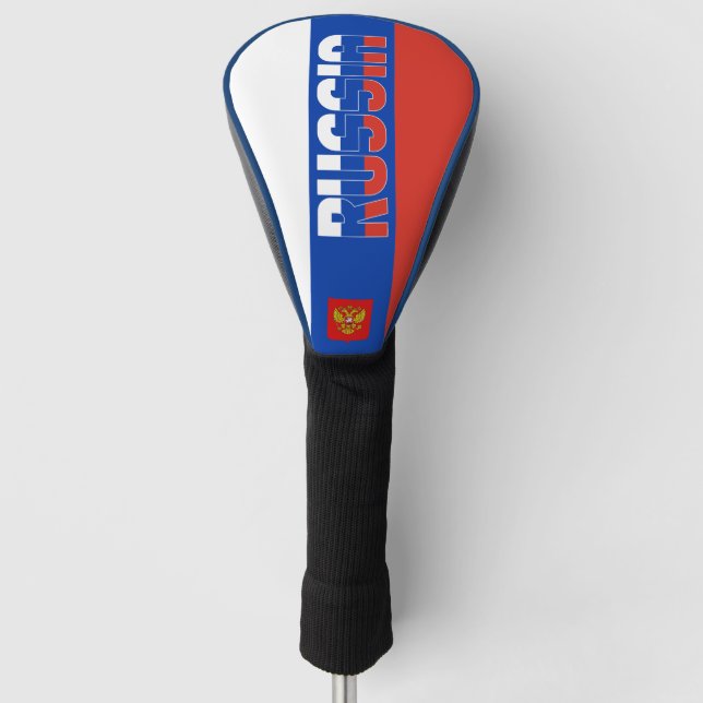 Funda Para Palo De Golf Bandera de Rusia espléndida patriótica (Anverso)