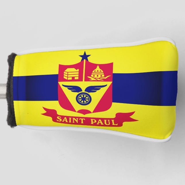 Funda Para Palo De Golf Bandera de San Pablo, Minnesota (Anverso)