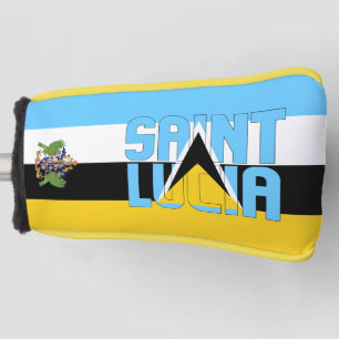Funda Para Palo De Golf Bandera de Santa Lucía espléndida patriótica