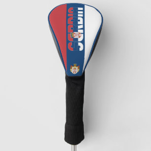 Funda Para Palo De Golf Bandera de Serbia espléndida patriótica