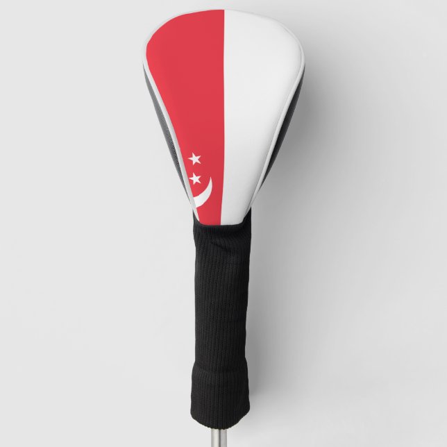 Funda Para Palo De Golf Bandera de Singapur (Anverso)