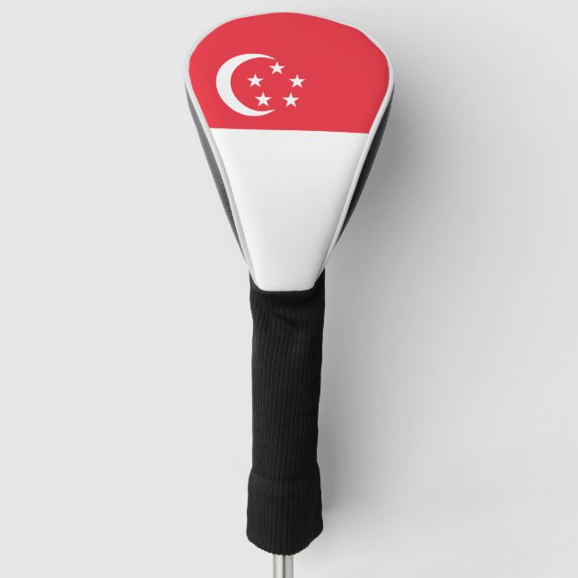 Funda Para Palo De Golf Bandera de Singapur (Anverso)
