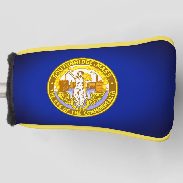 Funda Para Palo De Golf Bandera de Southbridge, Massachusetts (Anverso)