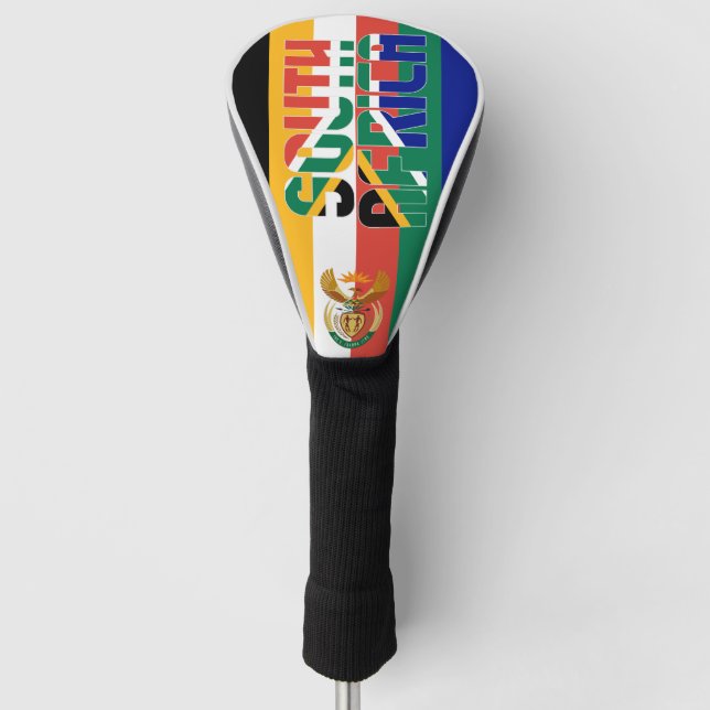 Funda Para Palo De Golf Bandera de Sudáfrica, espléndida patriótica (Anverso)